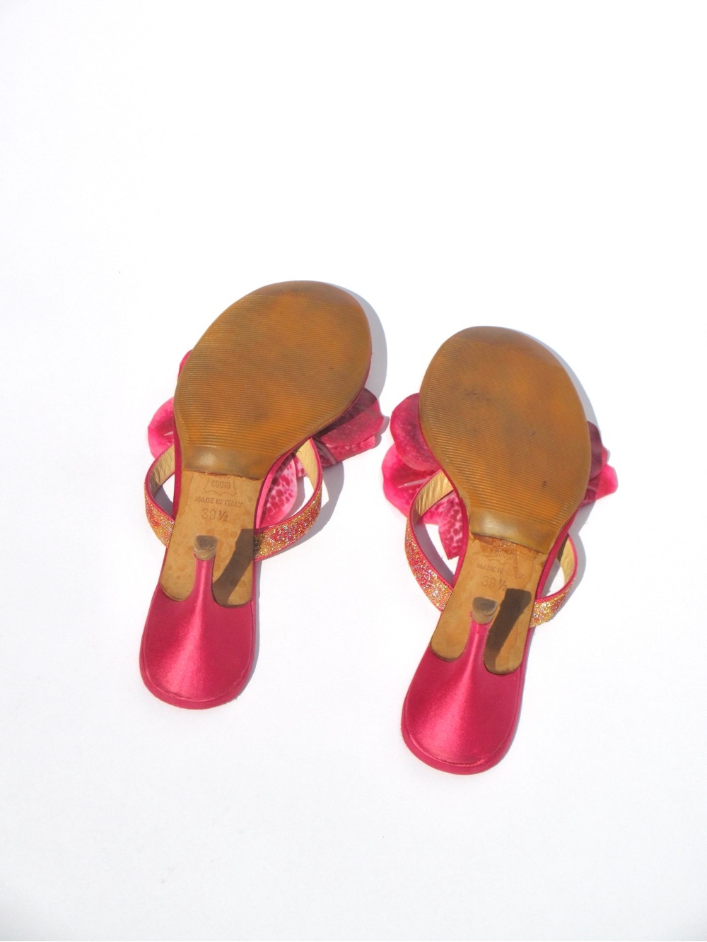 Reworked Upcycled Jimmy Choo Pink Orchid Kitten Heels - Picture 6 of 6